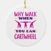 Warum laufen, wenn man Auto fahren kann Keramik Ornament (Hinten)