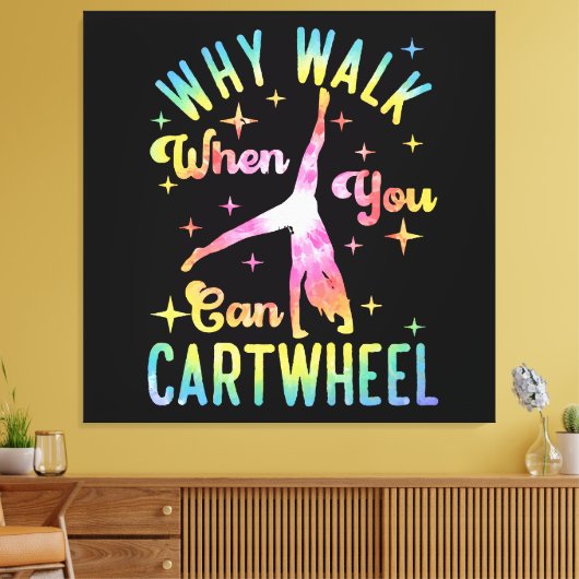 Warum laufen, wenn man Auto fahren kann Leinwanddruck (Insitu (Wohnzimmer))