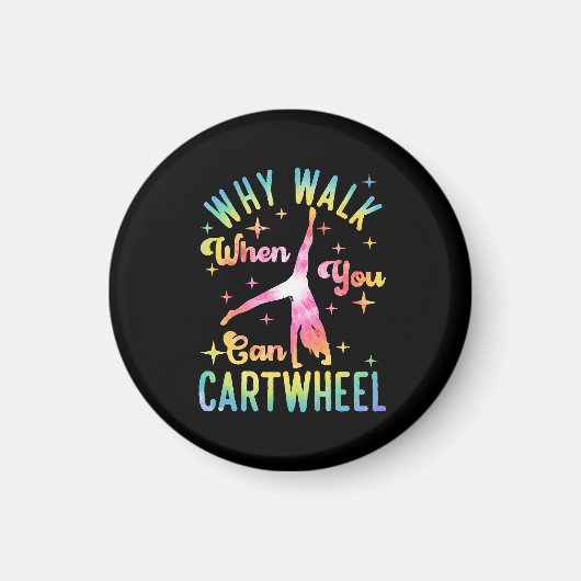 Warum laufen, wenn man Auto fahren kann Magnet (Vorne)