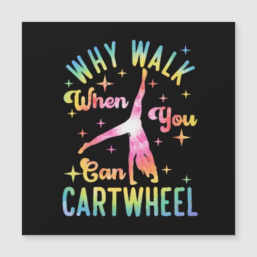 Warum laufen, wenn man Auto fahren kann Magnetkarte (Vorderseite)