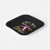 Warum laufen, wenn man Auto fahren kann Pappteller (Gewinkelt)