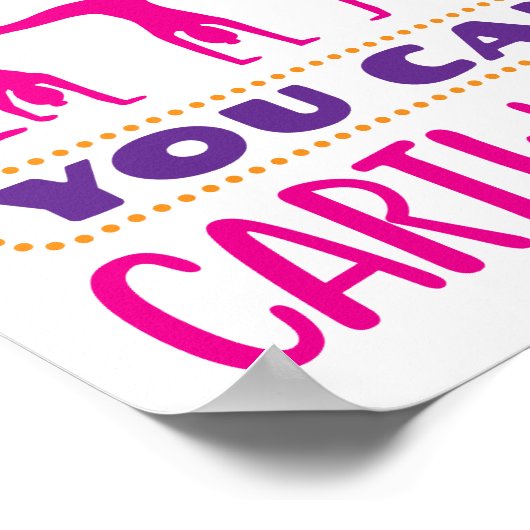 Warum laufen, wenn man Auto fahren kann Poster (Ecke)