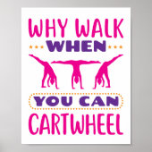 Warum laufen, wenn man Auto fahren kann Poster (Vorne)