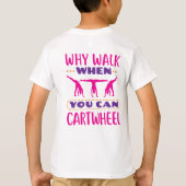 Warum laufen, wenn man Auto fahren kann T-Shirt (Rückseite)