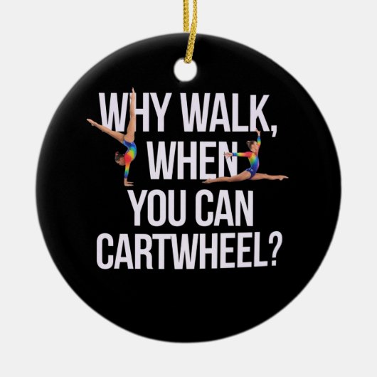 Warum laufen, wenn man Autofahren kann? Perfekt fü Keramik Ornament (Vorne)