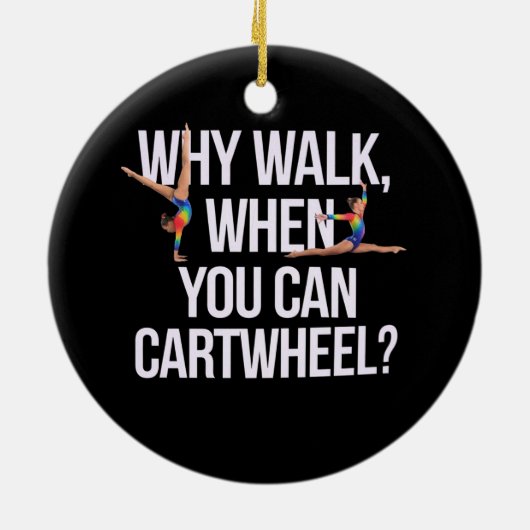 Warum laufen, wenn man Autofahren kann? Perfekt fü Keramik Ornament (Hinten)