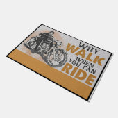 Warum laufen, wenn man reiten kann fußmatte (Schrägansicht)