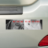 Warum Liebe eine - dennoch essen Sie die andere? Autoaufkleber (Auf Auto)