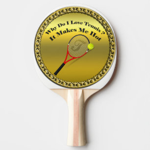 Warum Liebe ich Tennis. Das macht mich heiß. Tischtennis Schläger