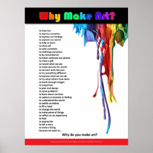 Warum machen Sie Kunst? Poster