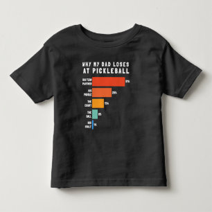 Warum mein Vater bei Pickleball verliert Kleinkind T-shirt