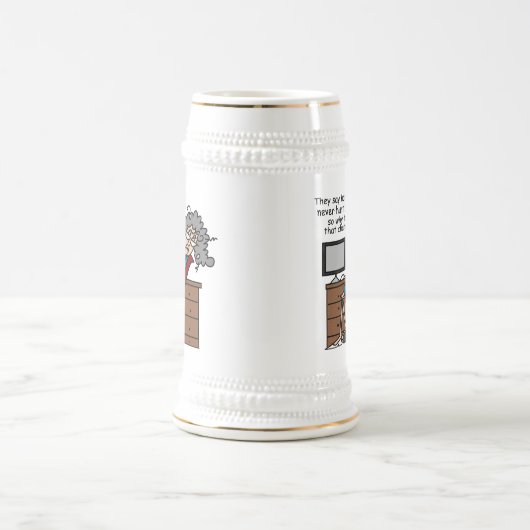 Warum Möglichkeits-harte Arbeits-Spaß Bierglas (Mittel)