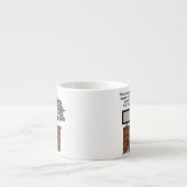 Warum Möglichkeits-harte Arbeits-Spaß Espressotasse (Vorderseite)