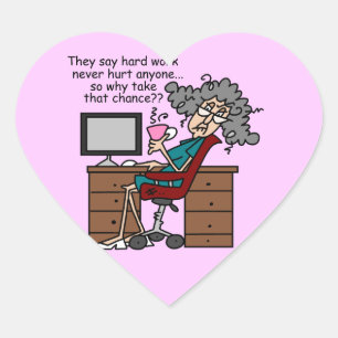 Warum Möglichkeits-harte Arbeits-Spaß Herz-Aufkleber