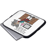 Warum Möglichkeits-harte Arbeits-Spaß Laptopschutzhülle (Vorne Knopf)