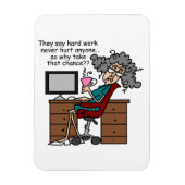 Warum Möglichkeits-harte Arbeits-Spaß Magnet (Vertikal)