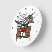 Warum Möglichkeits-harte Arbeits-Spaß Runde Wanduhr (Winkel)