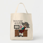 Warum Möglichkeits-harte Arbeits-Spaß Tragetasche (Vorne)