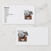 Warum Möglichkeits-harte Arbeits-Spaß Visitenkarte (Vorne/Hinten)