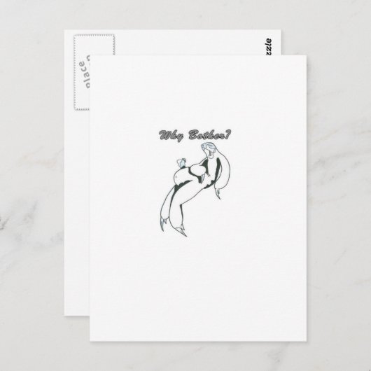 Warum Mutter? Sloth Merchandise Postkarte (Vorne/Hinten)