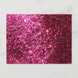 WARUM NEON PINK SPARKLE GLITZER HINTERGRUNDLAGE PA EINLADUNGSPOSTKARTE