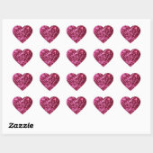 WARUM NEON PINK SPARKLE GLITZER HINTERGRUNDLAGE PA Herz-Aufkleber (Blatt)