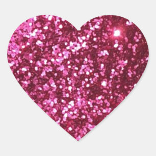 WARUM NEON PINK SPARKLE GLITZER HINTERGRUNDLAGE PA Herz-Aufkleber
