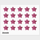 WARUM NEON PINK SPARKLE GLITZER HINTERGRUNDLAGE PA Stern-Aufkleber (Blatt)