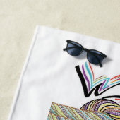 "Warum nicht?" ist ein Strandtuch ohne Grenzen (Beispiel)