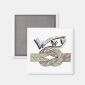 "Warum nicht?" ist grenzenlos Magnet (Vorderseite/Rückseite)