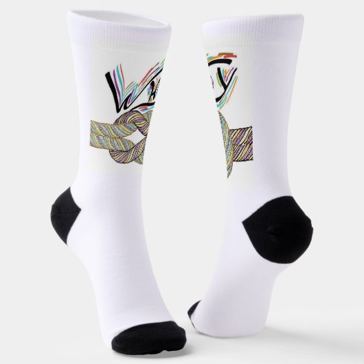 "Warum nicht" ist grenzenlos Socken (Gewinkelt)