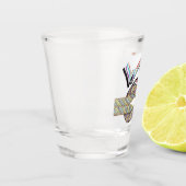 "Warum nicht" ist grenzenloses Schießglas Schnapsglas (Links)