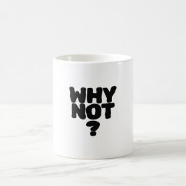 Warum nicht? Minimalistische Typografie-Design | F Kaffeetasse