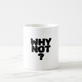 Warum nicht? Minimalistische Typografie-Design | F Kaffeetasse