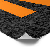 Warum nicht Möglichkeiten Inspirationsgrau Poster (Ecke)