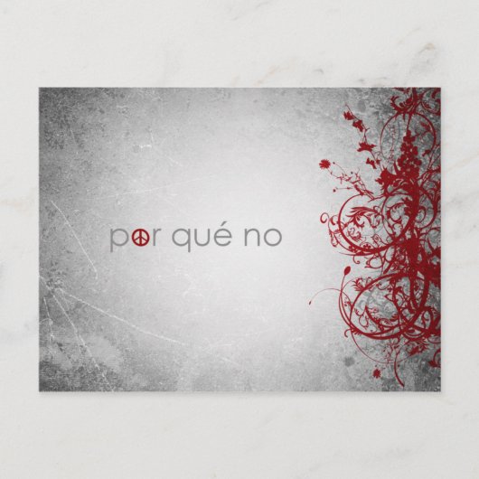 Warum nicht Ruhe - spanische Postkarte (Vorderseite)