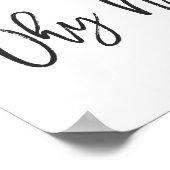 Warum nicht? Typografie Poster (Ecke)