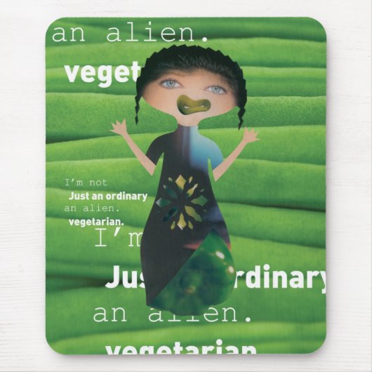 Warum nicht vegetarisch mousepad (Vorne)