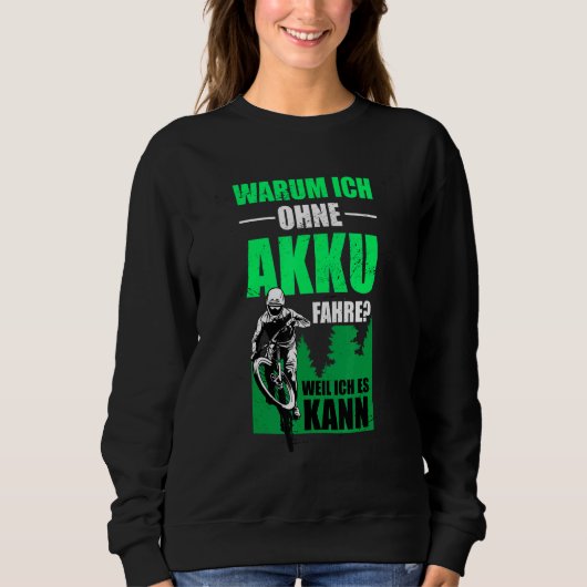 Warum ohne Batteriewald-Zyklus Sweatshirt (Vorderseite)