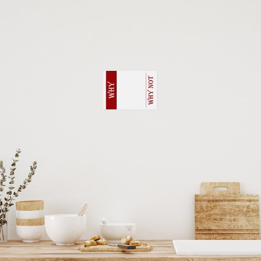WARUM POSTER (Küche)