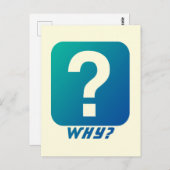 Warum Postkarte (Vorne/Hinten)