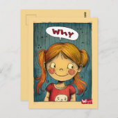 Warum? Postkarte (Vorne/Hinten)