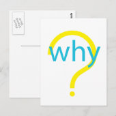 Warum? Postkarte (Vorne/Hinten)