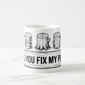 Warum reparierst du meine Pflanze? Mug | Funny Gar Kaffeetasse (Mittel)