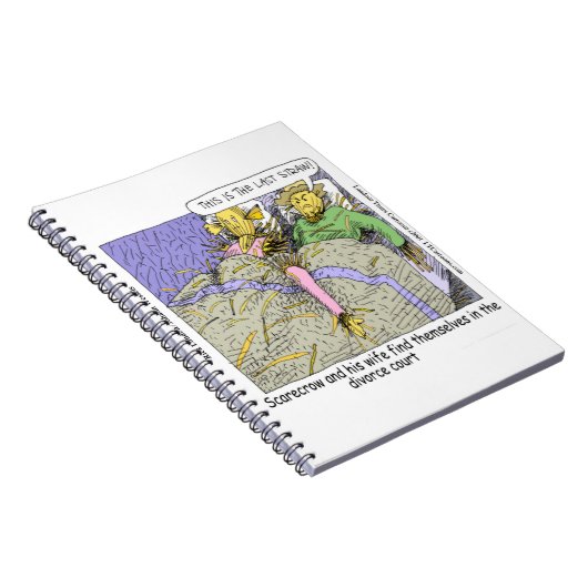 Warum Scarecrows Scheidung Funny Notizblock (Rechte Seite)