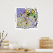 Warum Scarecrows Scheidung Funny Poster (Küche)