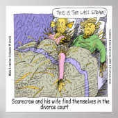 Warum Scarecrows Scheidung Funny Poster (Vorne)