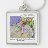 Warum Scarecrows Scheidung Funny Schlüsselanhänger (Vorne)