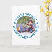 WARUM SEIEN SIE NORMAL? KARTE (Gelbe Blume)