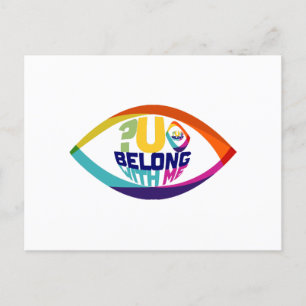 Warum siehst du dich nicht zu mir gehört? feiertagspostkarte